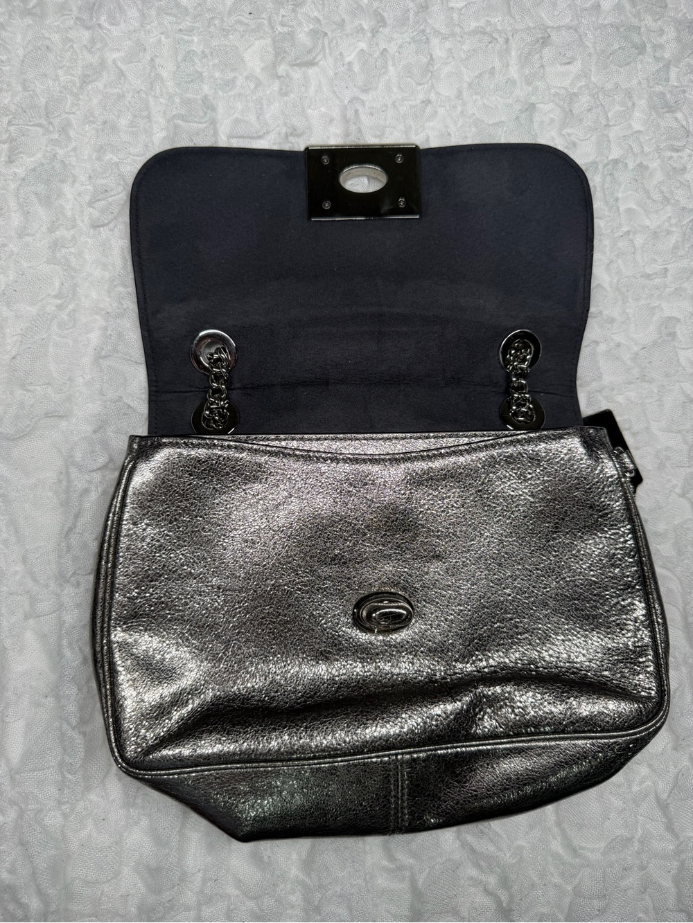 Coach Women's Crinkle Metallic Cassidy Crossbody Bag - Picture 3 of 11